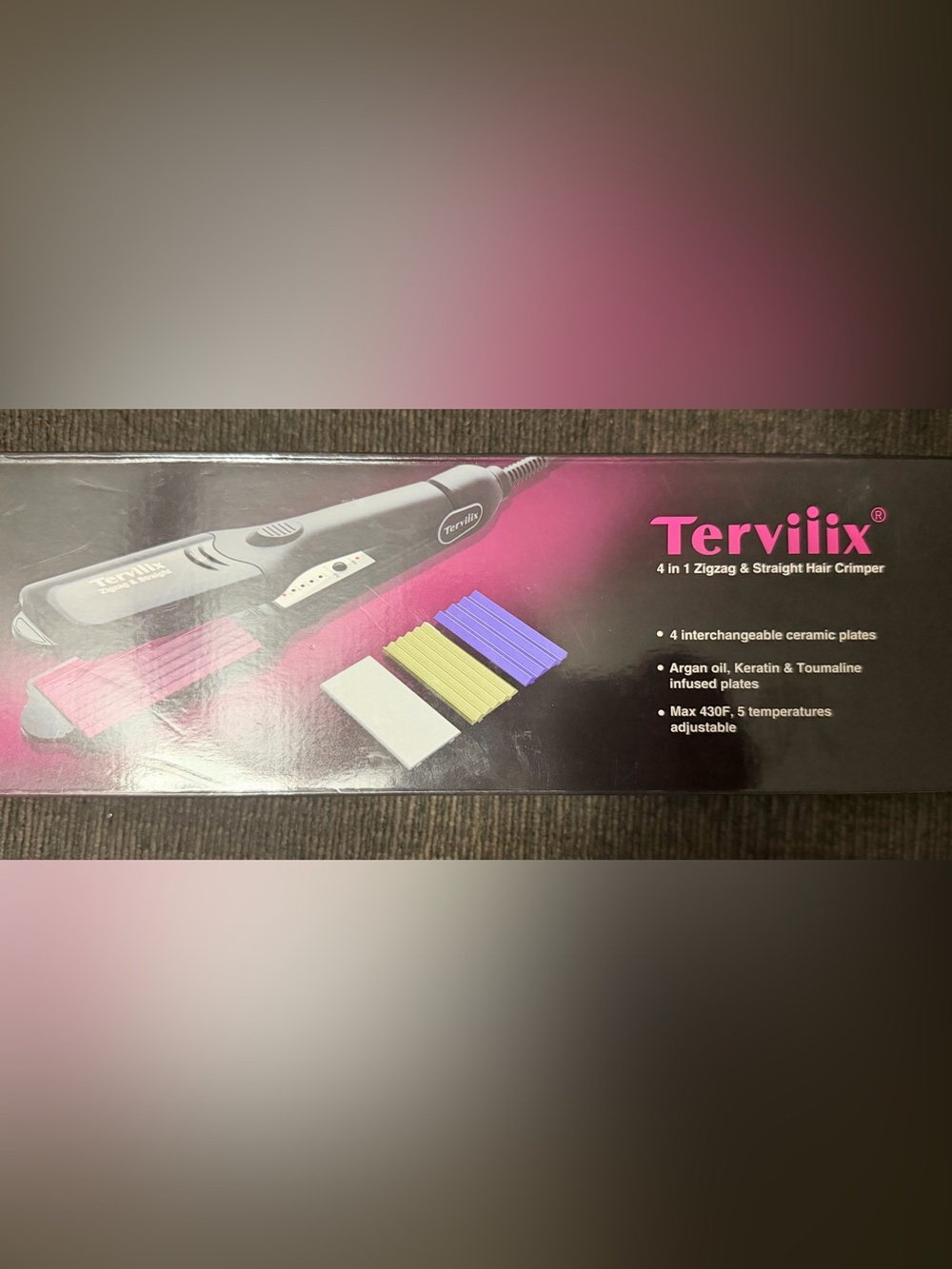 Tervilix 4 in 1 Professional Hair Crimper Iron